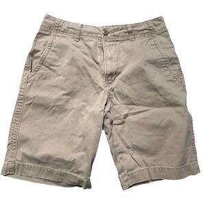 Men’s Old Navy Broken In Khaki Shorts Classic Length Beige Size 30